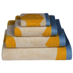 Orla Kiely Spot Flower Towels Lemon